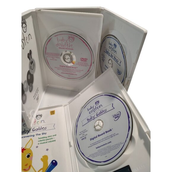 Baby Einstein DVD Set Lot Of 3: Baby Galileo Baby Da Vinci World Animals - Picture 4 of 6